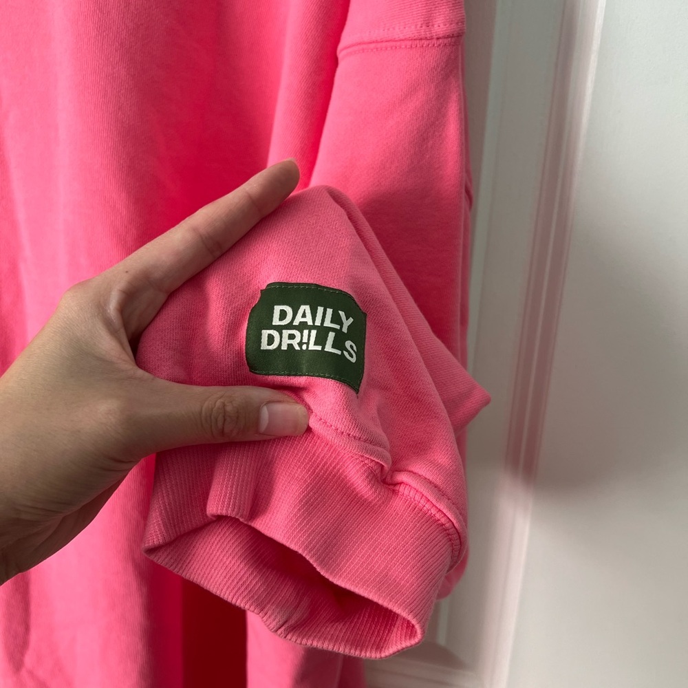 Daily Drills Oversized Crewneck Sweatshirt Pink - Picture 4 of 10